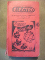 Annuaire De L'electricité électro 1955 Fournitures Moteurs Marques De Fabriques - Telephone Directories