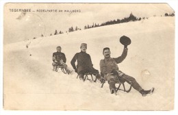 TEGERNSEE    ---  Rodelpartie Am Wallberg  ( Abimée ) - Tegernsee