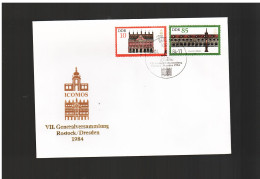 DDR - 24 4 1984 FDC ICOMOS - 1981-1990