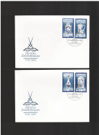 DDR - 18 4 1989 2 FDC MEISSENER PORZELLAN - 1981-1990