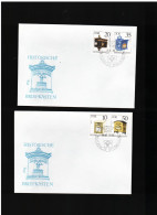 DDR - 5 2 1985  2 FDC HISTORISCHE BRIEFKASTEN - 1981-1990