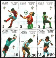 CUBA 1990, SPORT, FOOTBALL, WORLD KUP In ITALY, COMPLETE MNH SERIES With GOOD QUALITY, *** - Ongebruikt