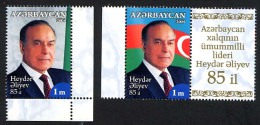 AZERBAIDJAN AZERBAIJAN 2008, PRESIDENT ALIEV, 2 Valeurs + Vignette, Neufs / Mint. R1867a - Aserbaidschan