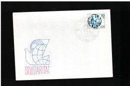 DDR - 28 5 1985 Fdc INTERN SOLIDARITAT - 1981-1990