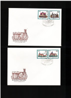 DDR- 15 10 1985  2 FDC CASTELLI - 1981-1990