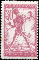 Slovenia,SHS,1919,30 Vin,error Shown On Scan,verigarji,chain Breakers,MNH **,as Scan - Unused Stamps