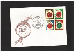 DDR - 22 3 1988  FDC VIERERBLOCK  HISTORISCHE GIEGEL - 1981-1990