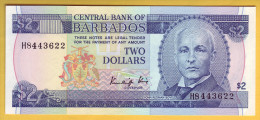 BARBADES - Billet De 2 Dollars. (1980). Pick: 30. NEUF - Barbades