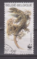 Belgie, Belgique, Belgium, Belgica Used ; Reptielen, Reptiles, Lizzard, Hagedis, WWF, WNF - Used Stamps
