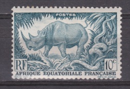Afrique Equitoriale Francaise MLH ; Neushoorn, Rhino, Rinoceronte - Rhinoceros