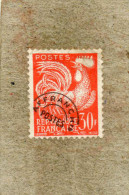 FRANCE : Type "Coq Gaulois" Des Timbres-poste   Surchargé  "AFFRANCHts POSTES" - - 1953-1960