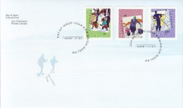 Canada FDC Scott #2184-#2186 Set Of 3 Christmas Card Designs - Christmas - 2001-2010