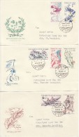 CZECHOSLOVAKIA 1961  MICHEL NO 1244-50  FDC - Rugby