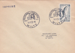 Luxembourg 1978 Festival Of Theatre Souvenir Postmark - Briefe U. Dokumente