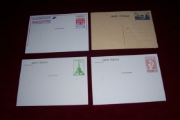 FRANCE 4 CARTES  CORRESPONDANCE  DE FRANCE - Lots Et Collections : Entiers Et PAP