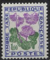 Taxe N° 102 Soldanelle Des Alpes Faciale 1,00 F - 1960-.... Mint/hinged