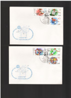 DDR - 21 7 1987   2 FDC KINDER UND JUGENDSPARTAKIADE -LEIPZIG- - 1981-1990