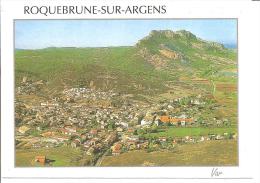 ROQUEBRUNE SUR ARGENS ,VUE GENERALE ET SON ROCHER ,COULEUR  REF 41046 - Roquebrune-sur-Argens