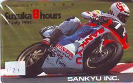 MOTOR Telecarte Japon (1171) HONDA * SUZUKA-8-HOURS * Motorbike * Phonecard Japan * Telefonkarte - Motos