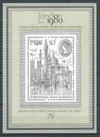 1980 GRAN BRETAGNA FOGLIETTO LONDON 80 MNH ** - ED - Blocs-feuillets