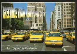 K11 /  ETATS UNIS  CPSM NEW YORK TAXI SQUAD IN MANHATTAN NEUVE VOIR DOS - Taxi & Fiacre