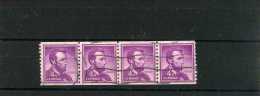 - ETATS UNIS 1951/60 . TIMBRES DE 1954  . ROULETTE . - Rollenmarken