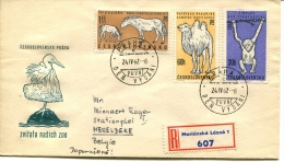 1962 - 2 REGISTERED Letters From Praha  To Belgium (Merelbeke) _ Very Nice SEE SCAN ! - Covers & Documents