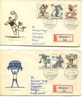 1963 Set REGISTERED Letters  From Jàchymov   To Belgium (Merelbeke) _ Very Nice SEE SCAN ! - Cartas & Documentos