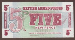 GB BAF 5 NEW PENCE (1972)  "6th Series" Issue - Fuerzas Armadas Británicas & Recibos Especiales