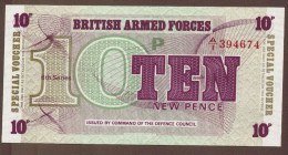 GB BAF 10 NEW PENCE (1972) Alpha A1  "6th Series" - British Armed Forces & Special Vouchers