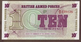 GB BAF 10 NEW PENCE (1972) Alpha A2  "6th Series" - British Armed Forces & Special Vouchers