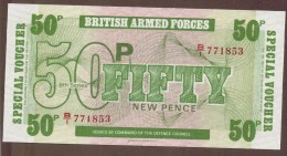 GB BAF 50 NEW PENCE (1972) Alpha B1  "6th Series" - British Armed Forces & Special Vouchers