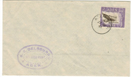 ADEN - 1954 - Royal Visit - S.E. DELBOURGO - Steamer Point - Dhow Building - Home Made FDC - Aden (1854-1963)