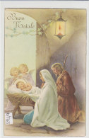 PO7765# BUON NATALE ILLUSTRATORE ZANDRINO - PRESEPIO - GESU' BAMBINO  VG 1960 - Zandrino