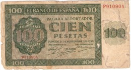 BILLETE DE ESPAÑA DE 100 PTAS 20/05/1936 SERIE P EN CALIDAD RC (BANK NOTE) - 100 Pesetas