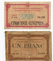 Puy De Dome - 1 Franc Et 50 Centimes - Chambre De Commerce