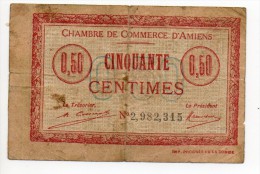 D'amiens-  1923 50 Centimes - Cámara De Comercio