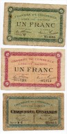 Lons Le Saunier - Deux D´ Un Franc Et Un De 50 Centimes 50 Centimes - Chambre De Commerce