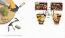 Canada FDC Scott #2168-#2171 Set Of 4 51c Canadian Wines And Cheeses - 2001-2010