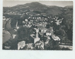 Combo-les-bains (64) :Vue Aérienne Générale Du Quartier De L'église  En 1950 GF. - Cambo-les-Bains