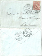 Damenbrieflein  Neuchâtel - Lausanne                1877 - Brieven En Documenten