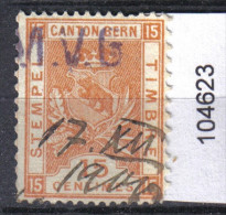 Steuermarke Bern 15 Centimes - Revenue Stamps