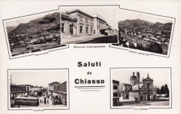 CHIASSO  /   Saluti Con Vedutine - Stazione Ferroviaria _ Viaggiata - Chiasso