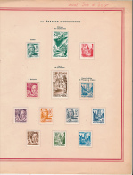 Allemagne, Occupation Alliés, Zone Française, 1947, ETAT DE WURTTEMBERG, Lot De 13 Timbres, Neuf,Charnière - Wurtemberg