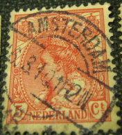 Netherlands 1898 Queen Wilhelmina 5c - Used - Oblitérés