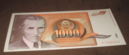 Yugoslavia 1000 Dinara 1990.UNC P-107 - Jugoslawien