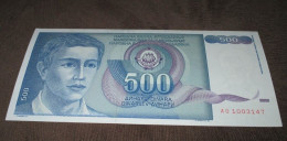 Yugoslavia 500 Dinara 1990. UNC P-106 - Jugoslawien