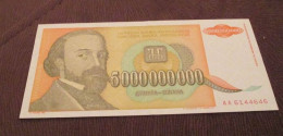 Yugoslavia Banknote, For Catalogue Number And Condition, See Scan! - Jugoslawien