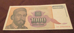 Yugoslavia Banknote, For Catalogue Number And Condition, See Scan! - Jugoslawien