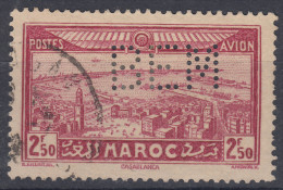 Morocco 1933 Yvert#PA37 With Perfine, Used - Gebruikt